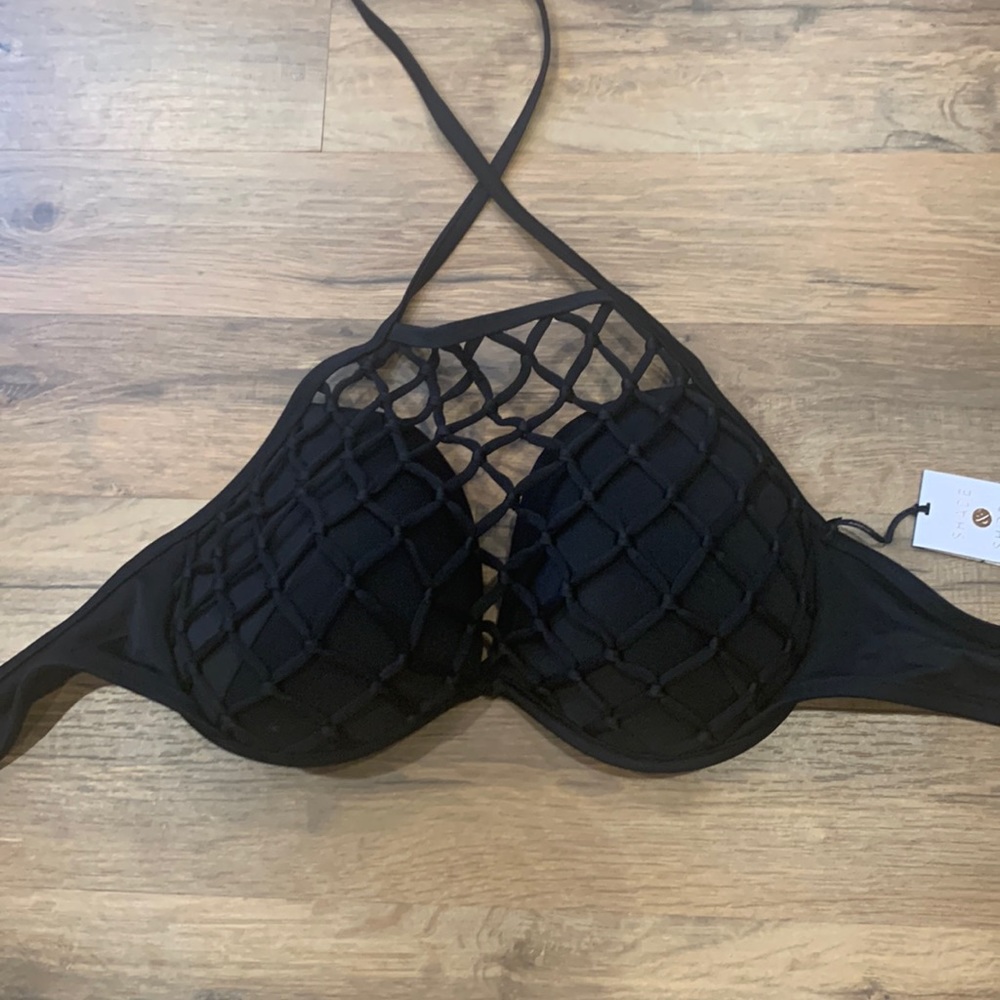 Brand new black bikini top